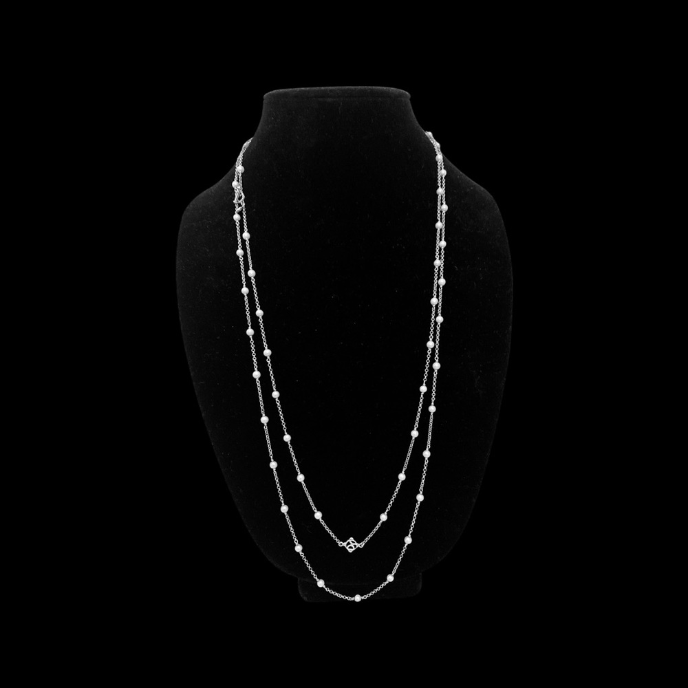 EUC David Yurman Pearl Station Necklace, 60” - Picture 9 of 13